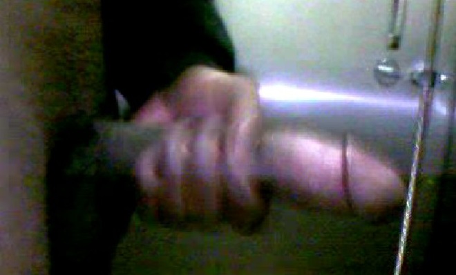 He strokes that black dick so well