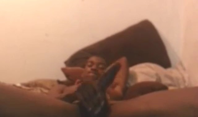 Watch it grow as he spanks the monkey